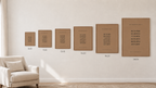 All six sizes shown together on one wall: 8x10, 11x14, 12x18, 16x20, 18x24 and 24x36