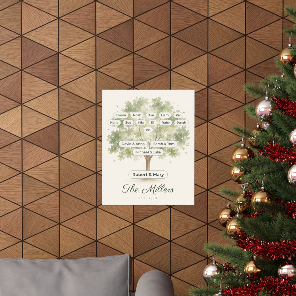 Our Family Tree — Personalized Print with Every Name