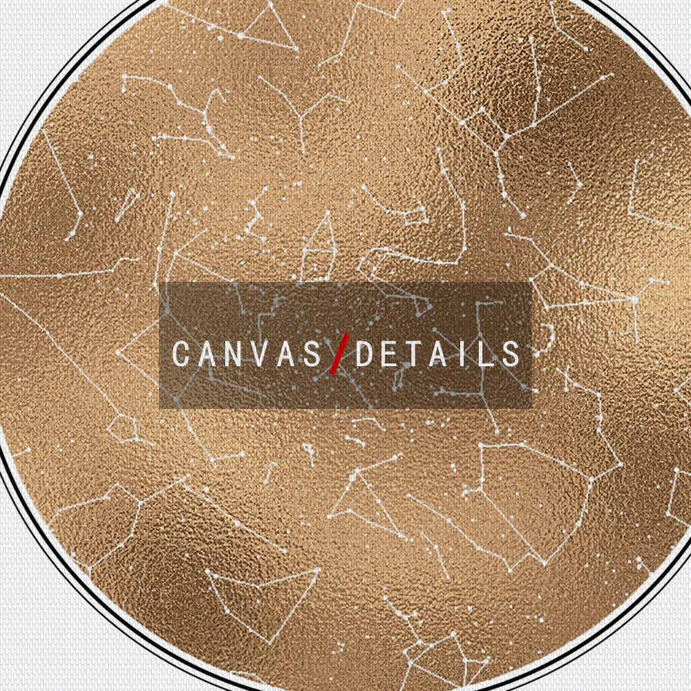Star map print nursery wall art