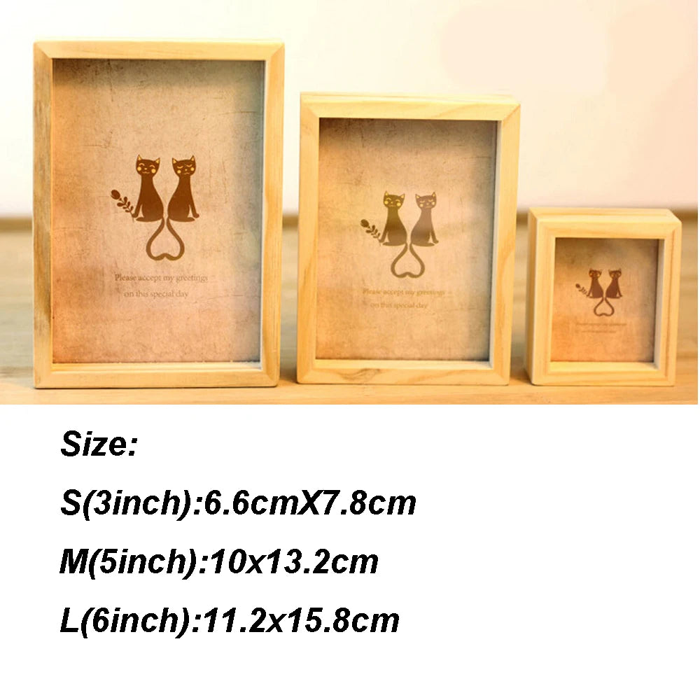 Wooden picture frame keepsake vintage family photo gift