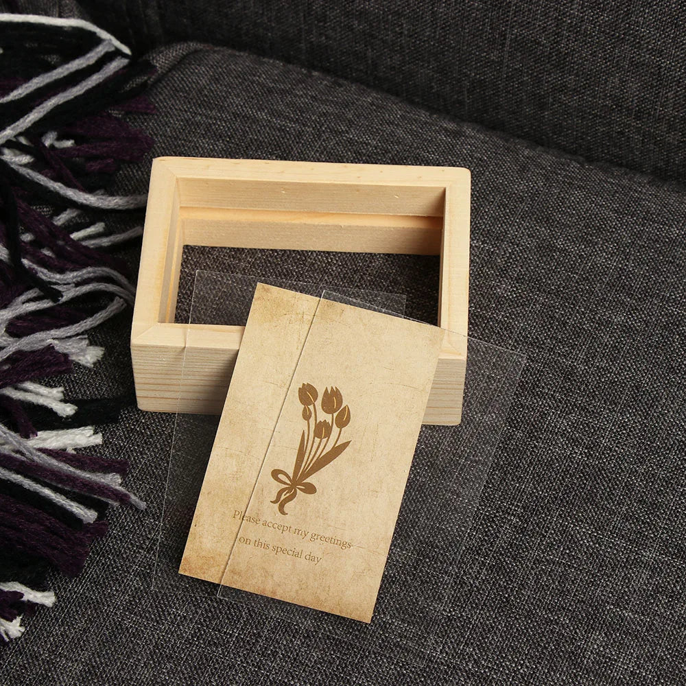 Rustic wooden picture frame family photos display keepsake