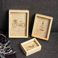 Vintage wooden photo frame multi opening home decor family gift