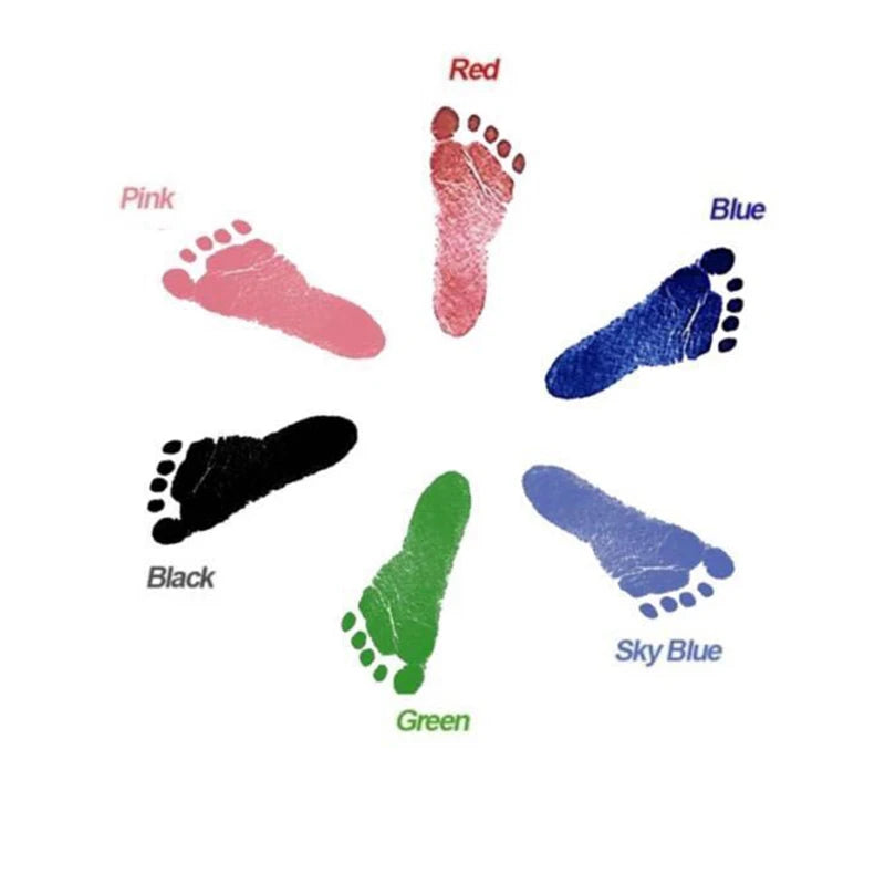 Baby handprint footprint souvenir kit baby shower gift