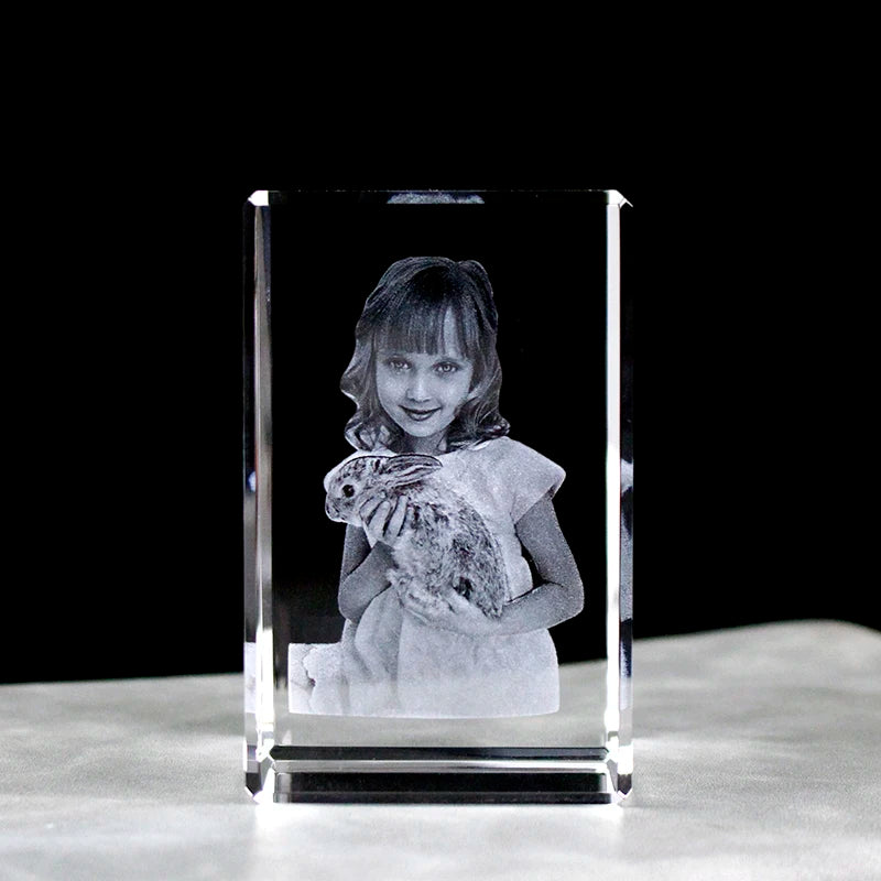 Personalized newborn crystal photo frame