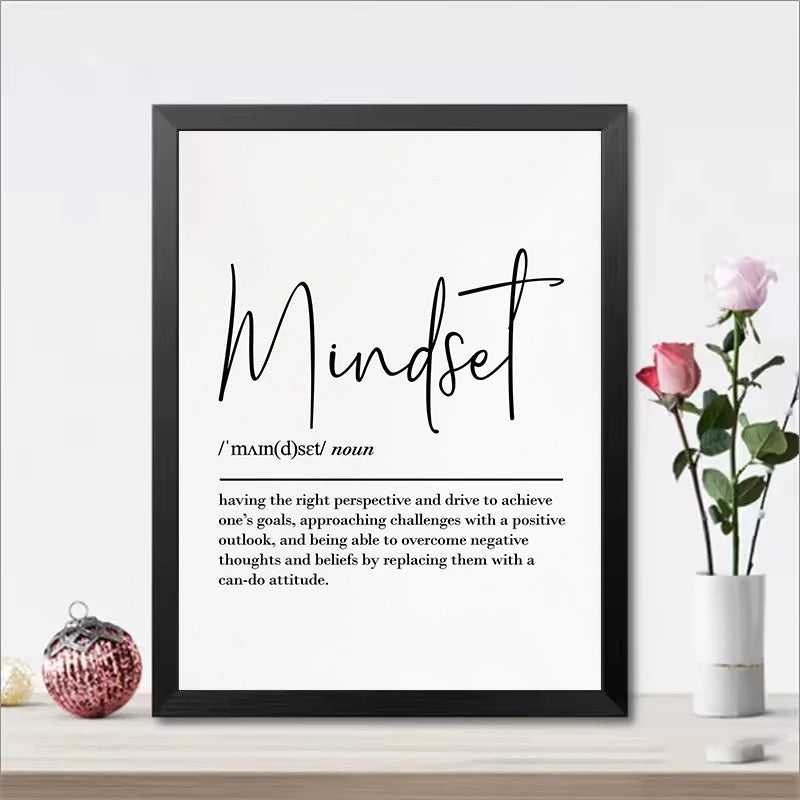 Strength & Resilience Canvas Wall Art - detail typography