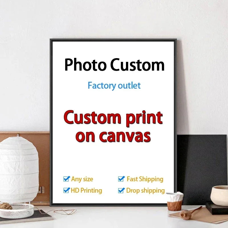 Personalized canvas photo print siblings family love wall decor