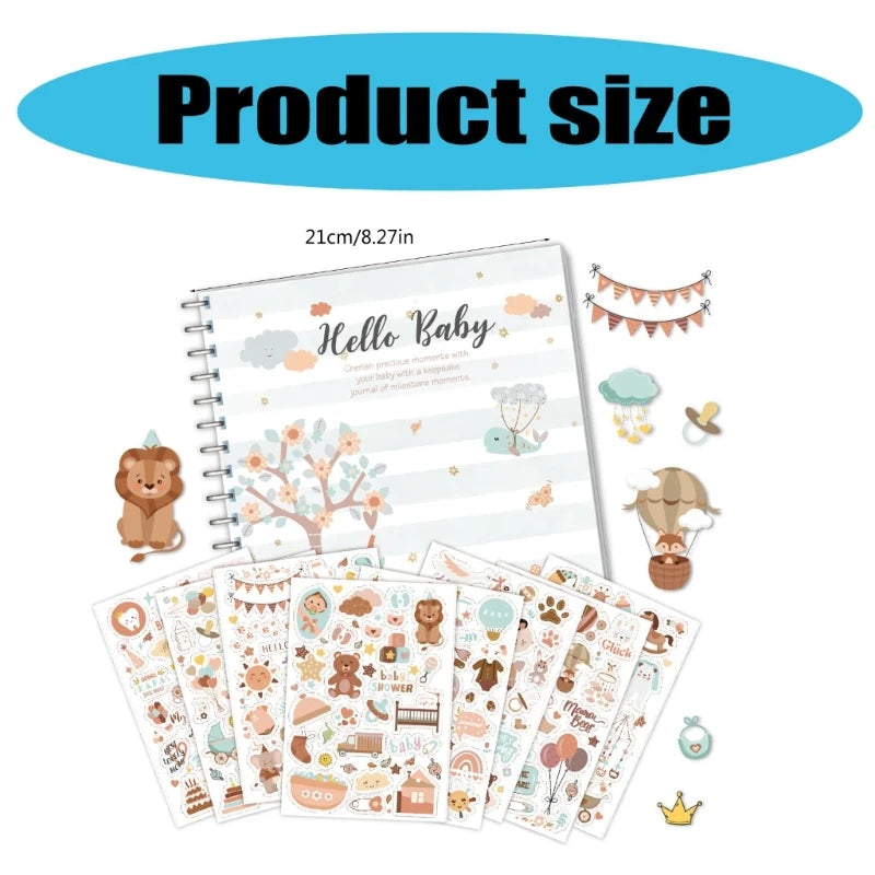 Baby scrapbook journal gift