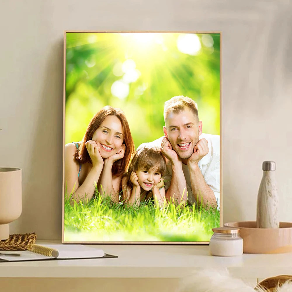 Personalized military homecoming canvas