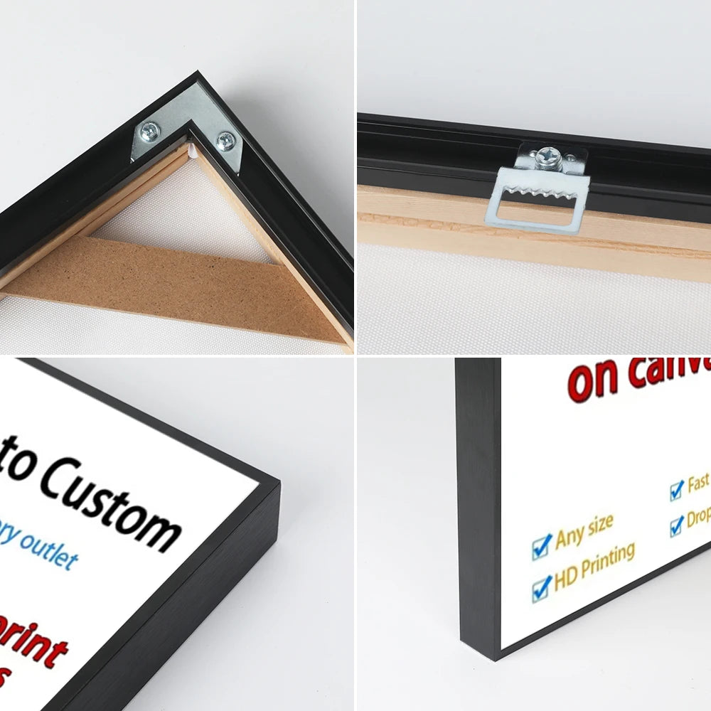 Custom canvas print personalized family photo gift display