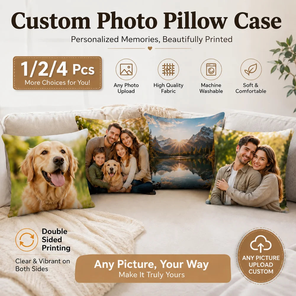 Custom couple pillow set personalized