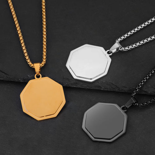 Custom engraved heart pendant necklace