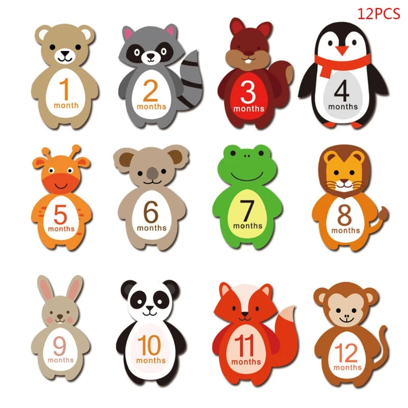 Baby monthly milestone sticker set