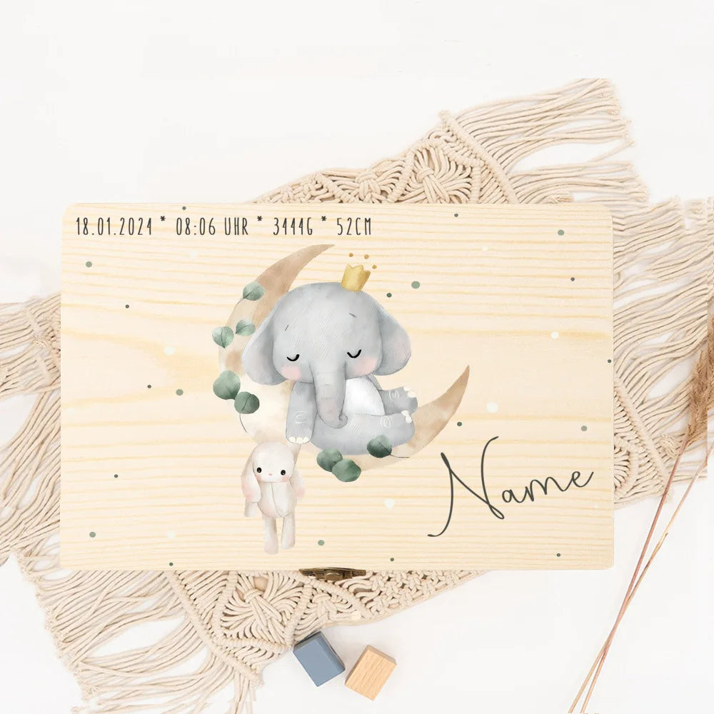 Baptism baby memory box gift