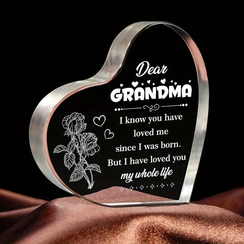 Grandma Heart Sign wooden home decor gift from grandchildren