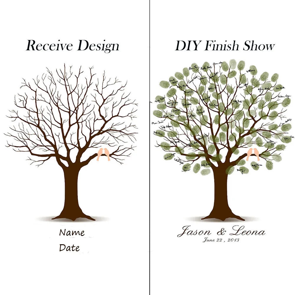 Custom tree canvas art home decor
