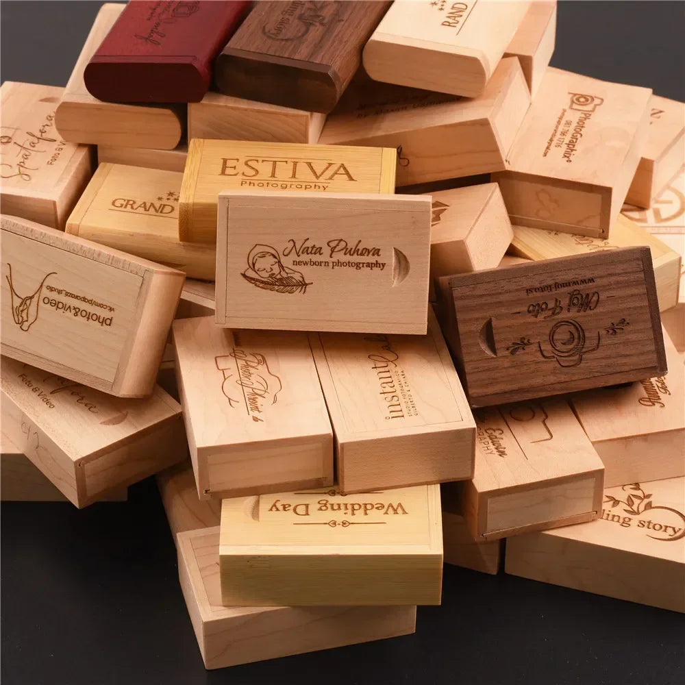 Wooden memory box personalized