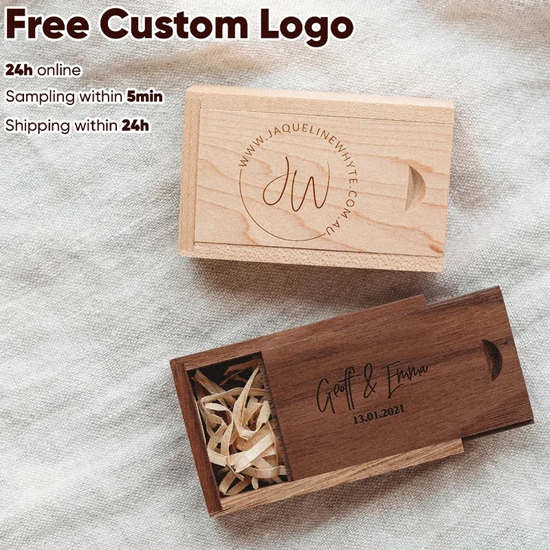 Engraved walnut keepsake box