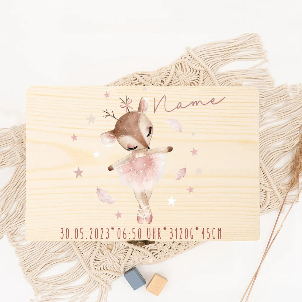 Welcome little one baby keepsake box