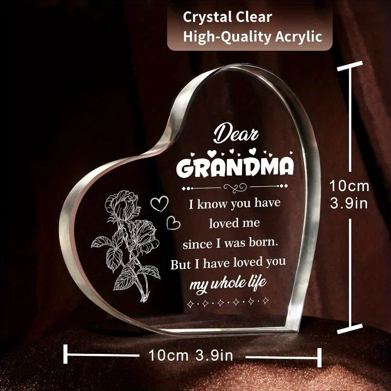 Grandma heart sign rustic wooden display