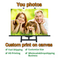 Custom family photo canvas print wall art