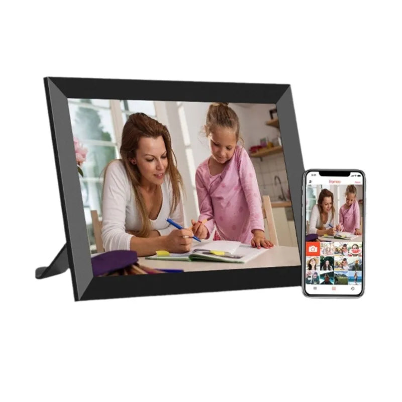 Smart WiFi Digital Photo Frame — family photos on screen