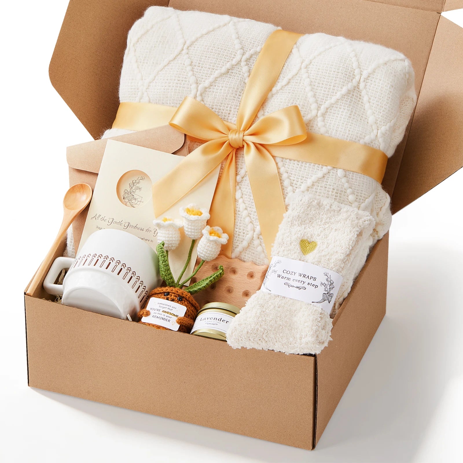 Hope wins cancer comfort self care gift basket