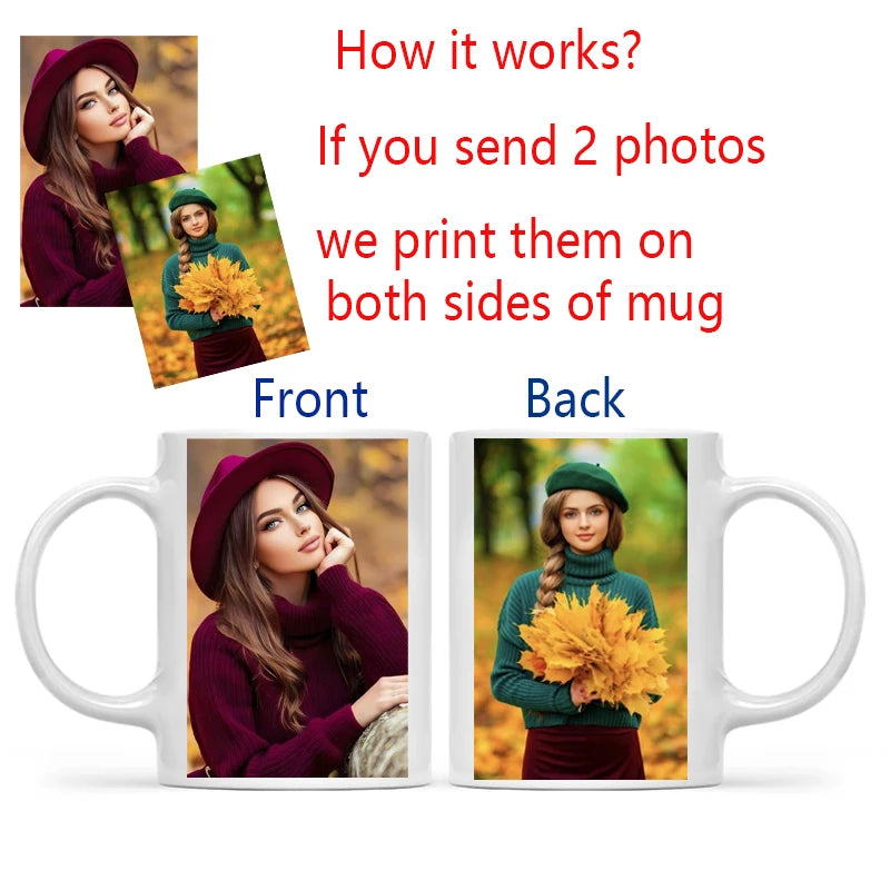 Personalized photo mug custom print siblings family love gift