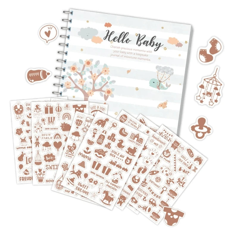 First year baby photo album