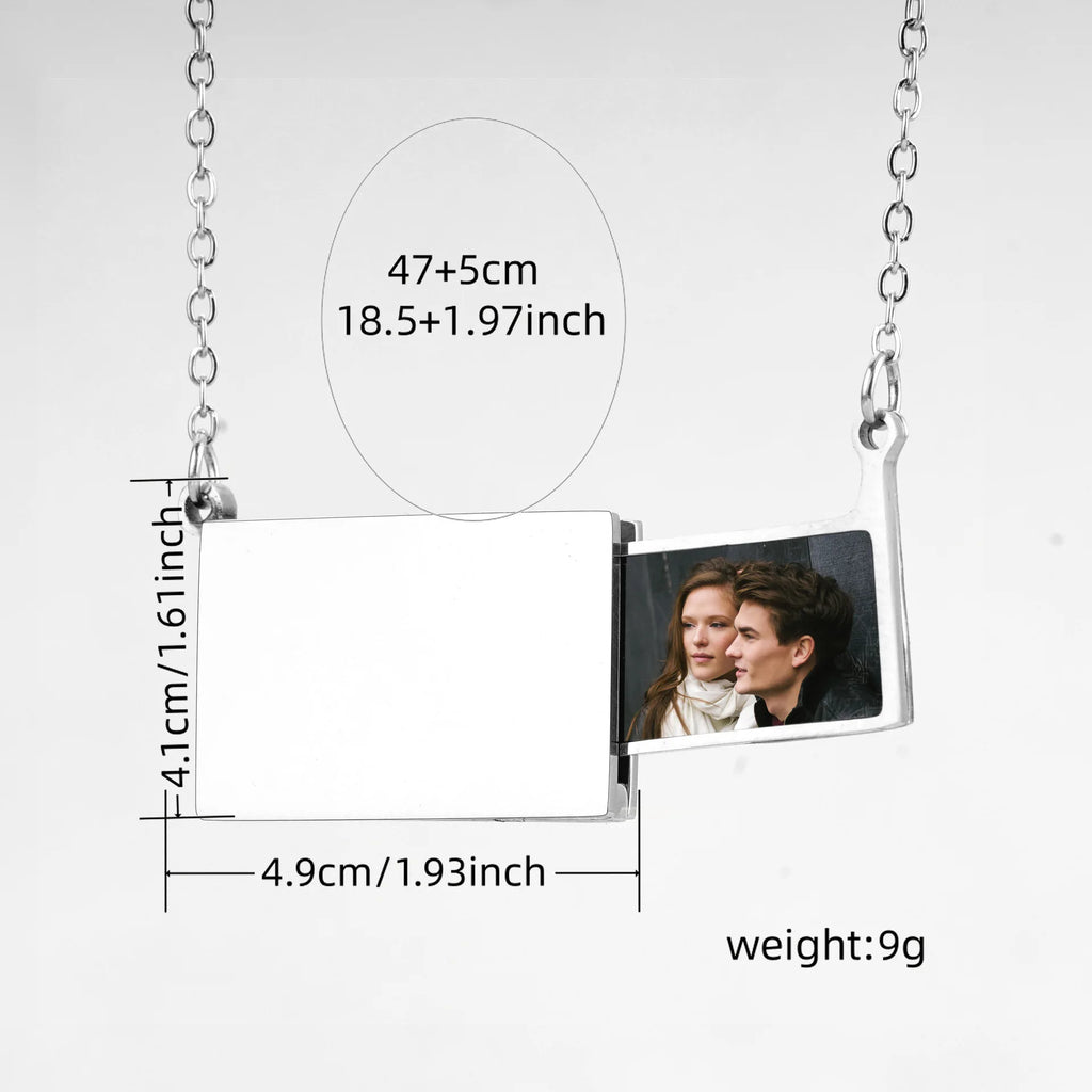 Personalized locket necklace gift box grandma birthday