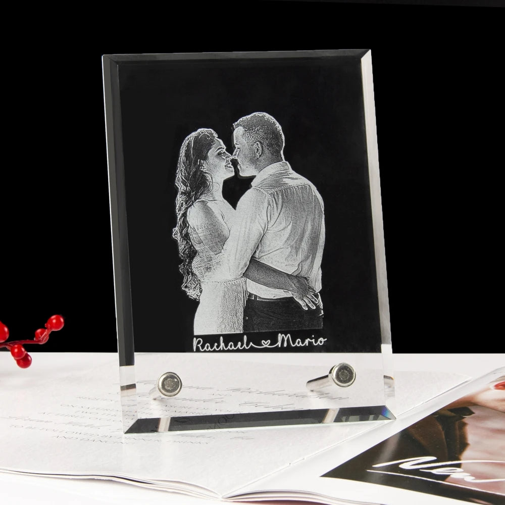 Crystal acrylic photo display