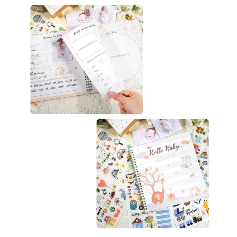 Baby girl memory journal milestone book