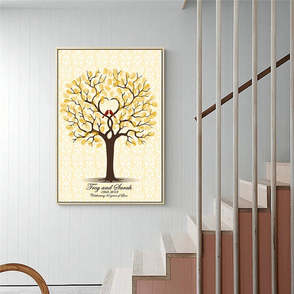 Personalized wedding family canvas keepsake