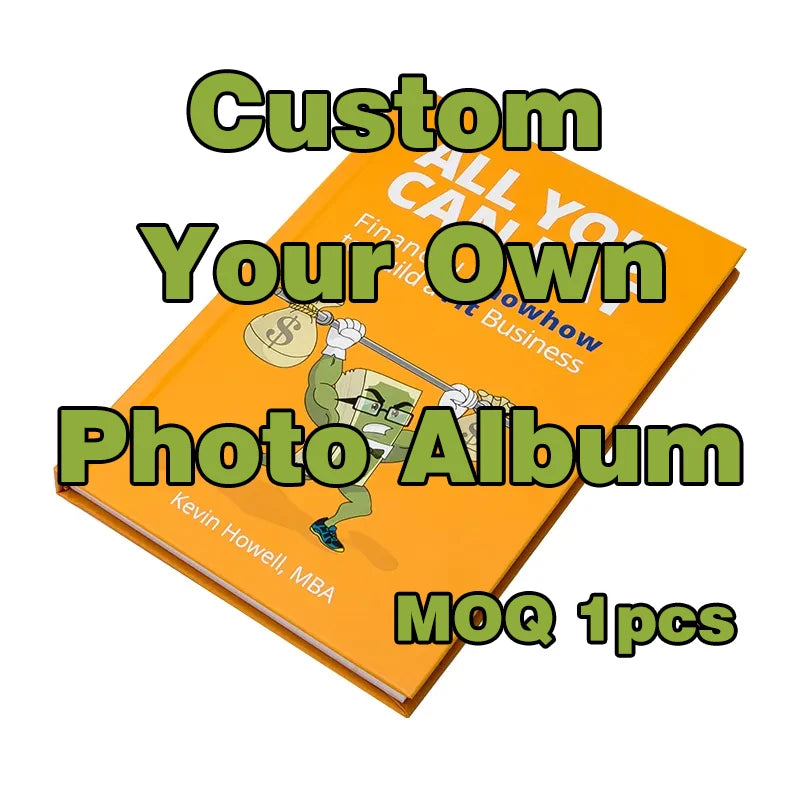 Custom hardcover photo album memory book