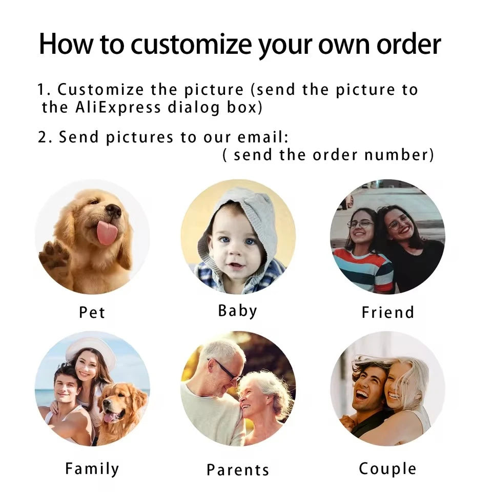 Custom name date engraved dog tag gift