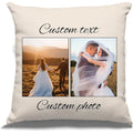 Custom photo collage family pillow