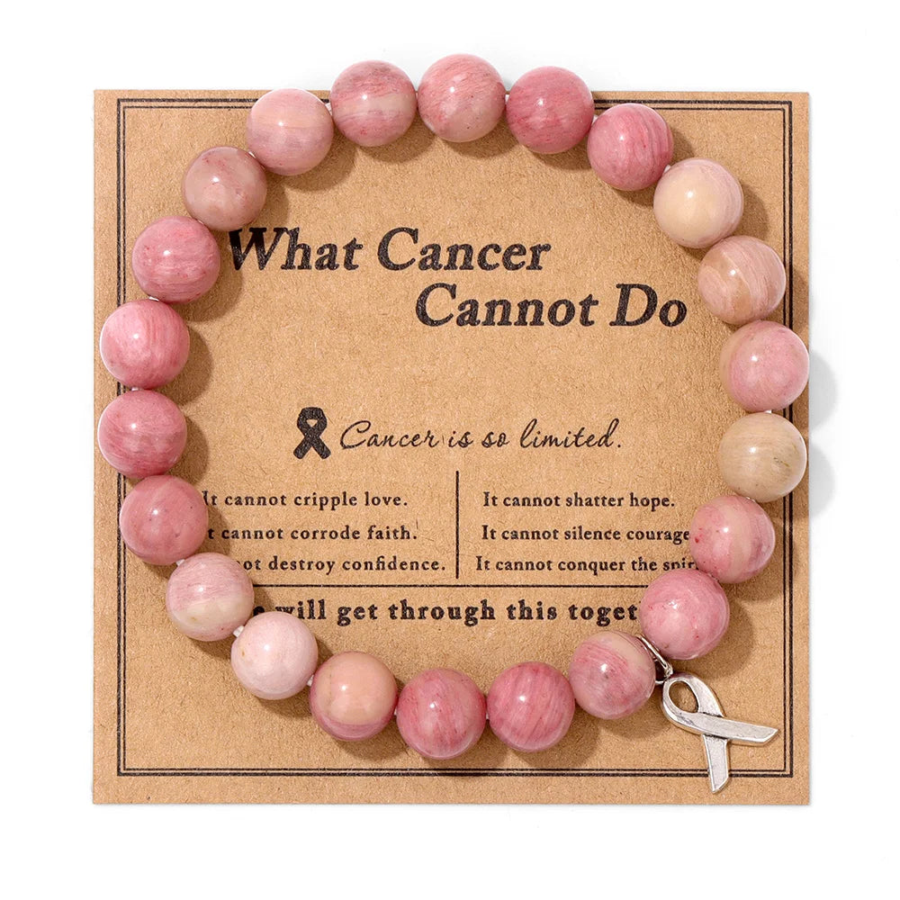 Cancer Warrior Pink Ribbon Bracelet - packaging