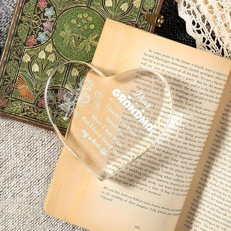 Personalized grandma heart sign keepsake