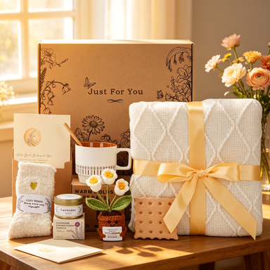 Get well soon care package basket lifestyle