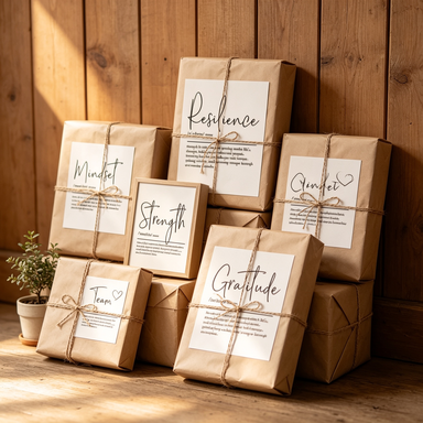 Canvas wall art wrapped as a gift