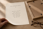 Unframed Heirloom print on a table showing the heavy matte paper. Frame not included