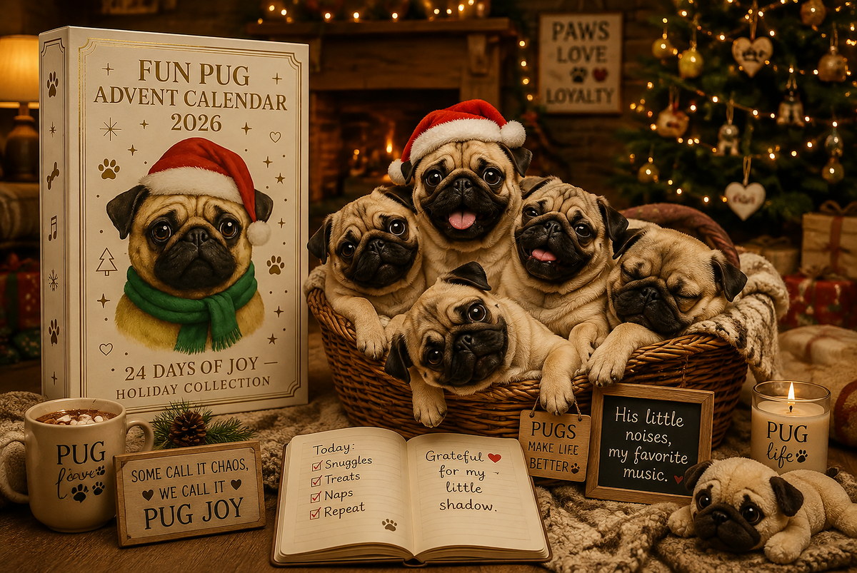 2026 Fun Pug Advent Calendar🎄🐶