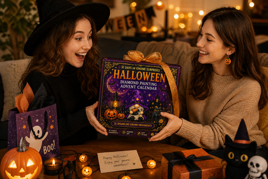 🎃✨ 31 Days of Gnome Surprises Halloween Diamond Painting Advent Calendar